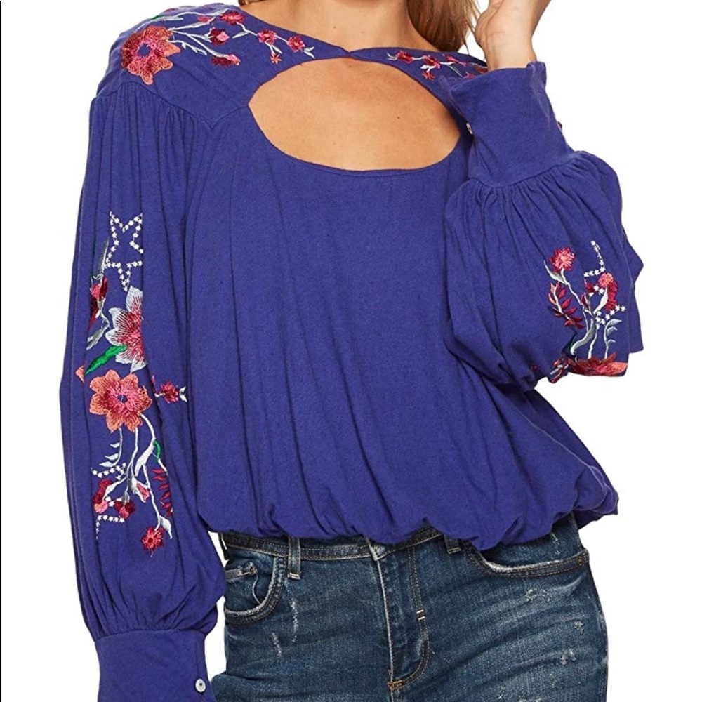 Free people Lita embroidered top
